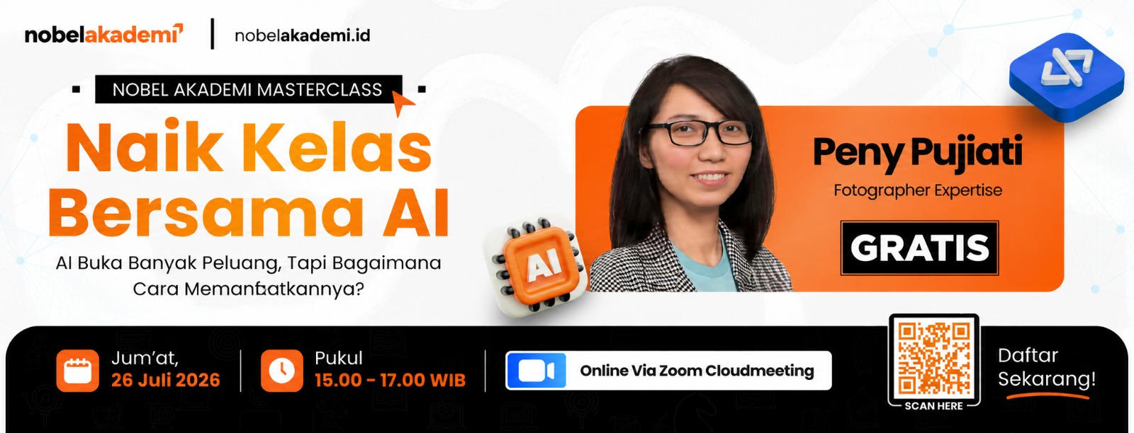 Nobel Akademi Masterclass: Naik Kelas Bersama AI