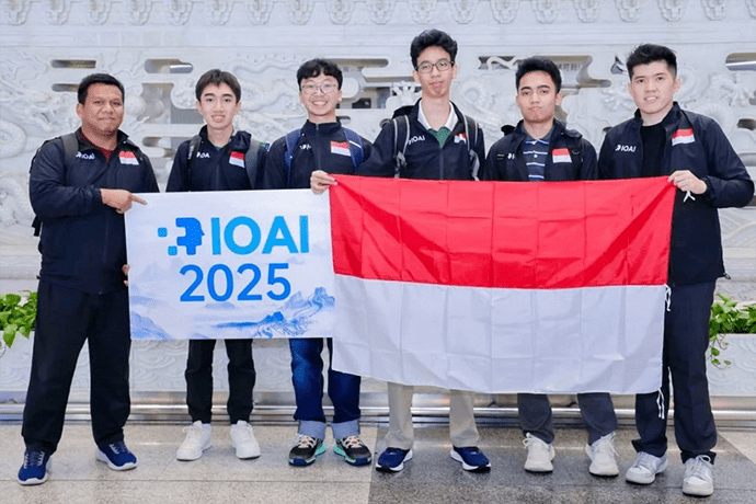 Debut Sensasional! Tim Indonesia Raih 4 Medali di Olimpiade AI Dunia 2025