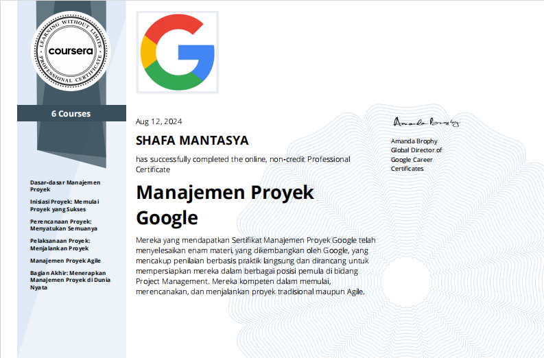 Google Project Management
