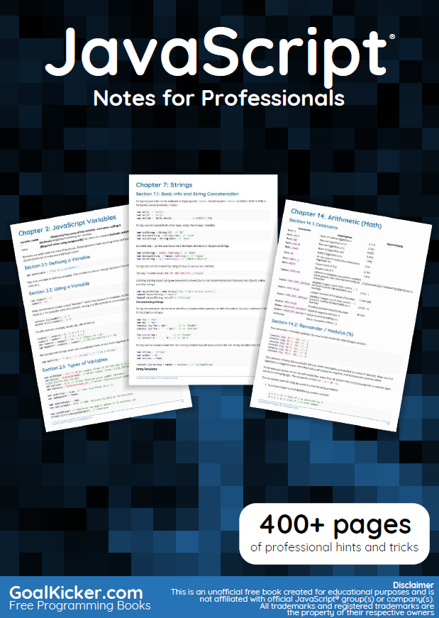 JavaScript Notes For Professionals