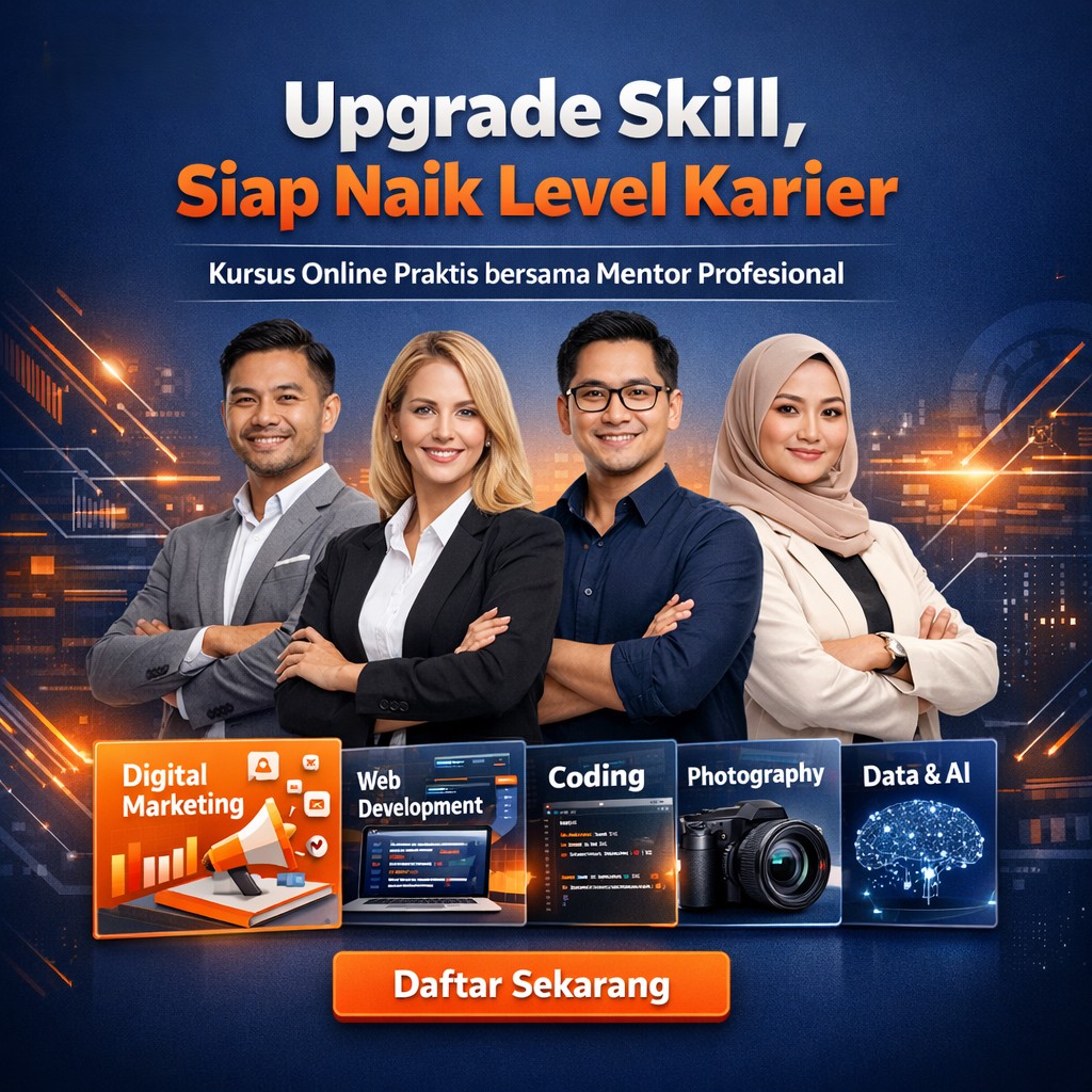 Upgrade skill hari ini, buka peluang karier lebih besar esok hari.